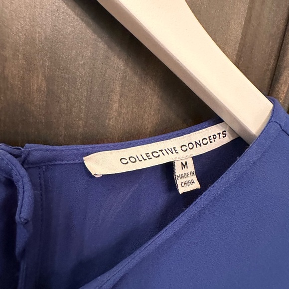 Collective concepts, long-sleeved, blue romper - Picture 3 of 4